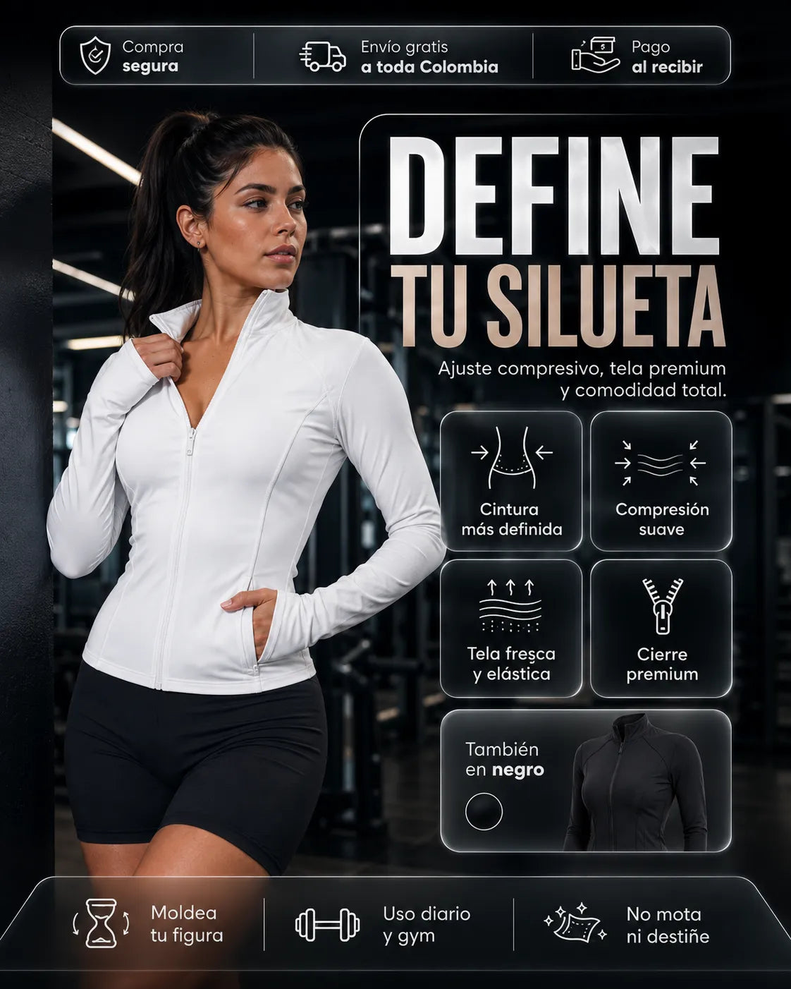 CHAQUETA ACTIVE MOLDEADORA