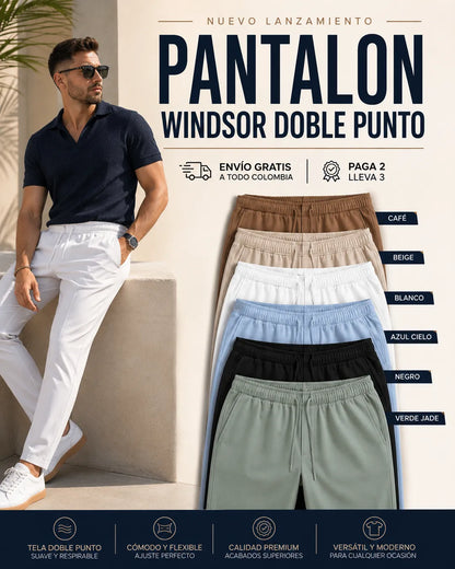 PANTALON WINDSOR DOBLE PUNTO