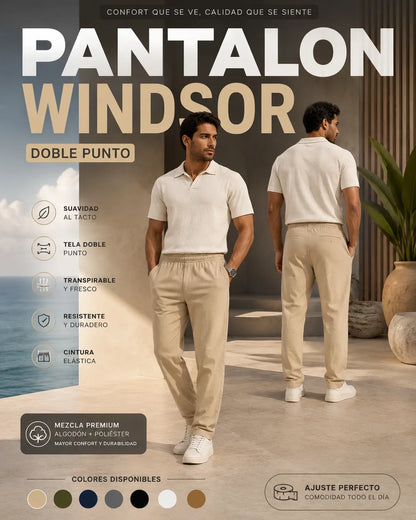 PANTALON WINDSOR DOBLE PUNTO