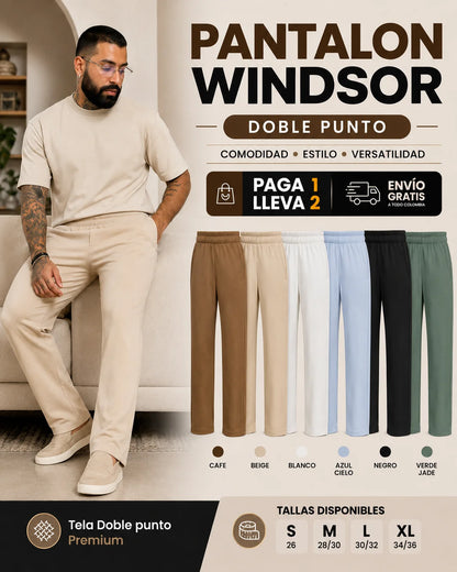 PANTALON WINDSOR DOBLE PUNTO