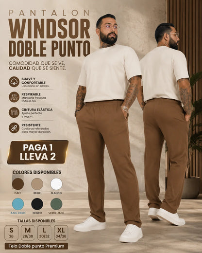 PANTALON WINDSOR DOBLE PUNTO